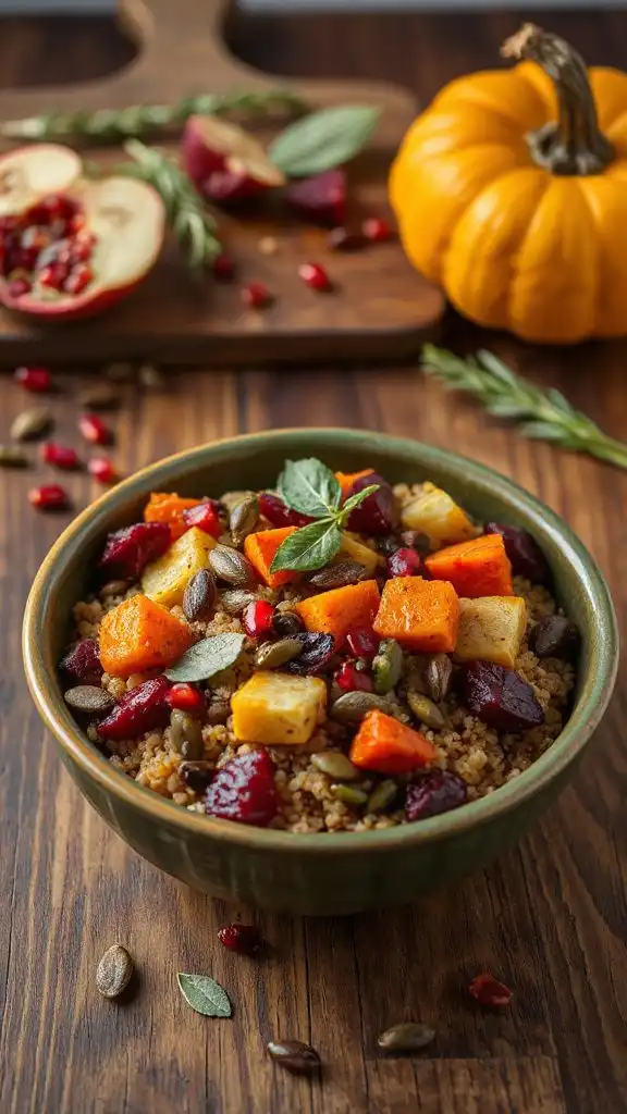 nutritious quinoa harvest bowl