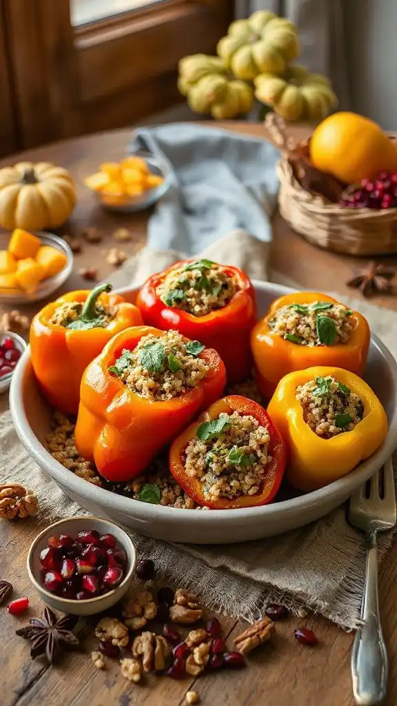 nutritious quinoa stuffed peppers