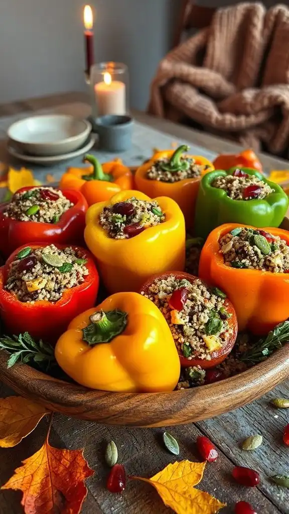 nutritious quinoa stuffed peppers