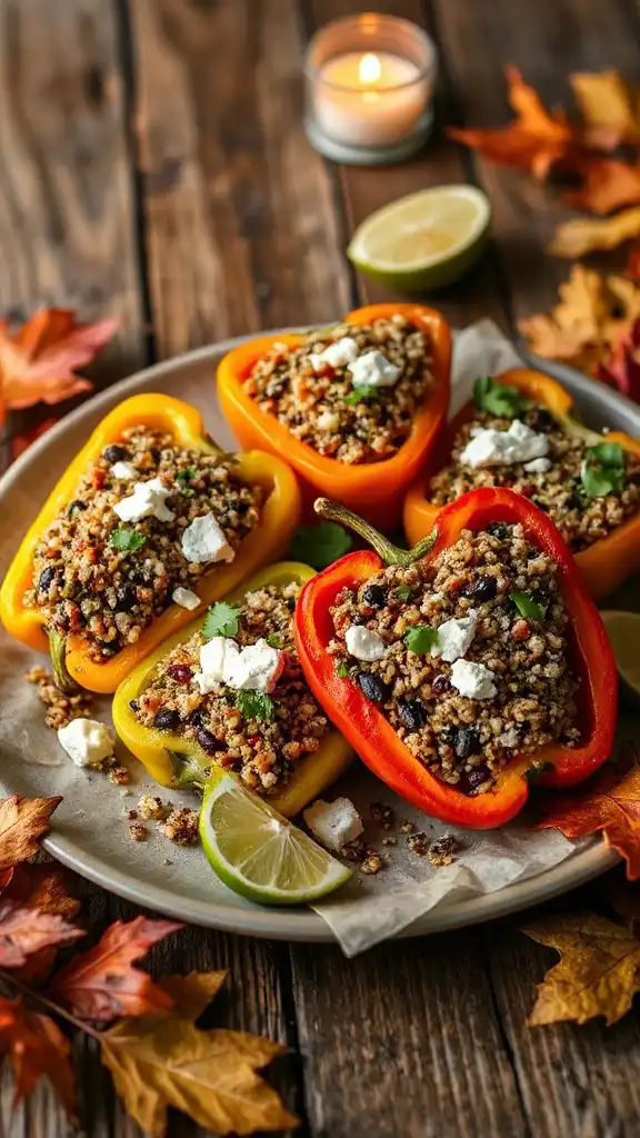 nutritious quinoa stuffed peppers