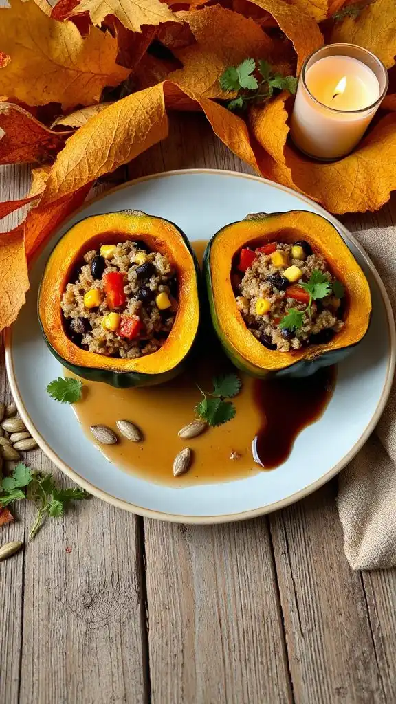 nutritious quinoa stuffed squash