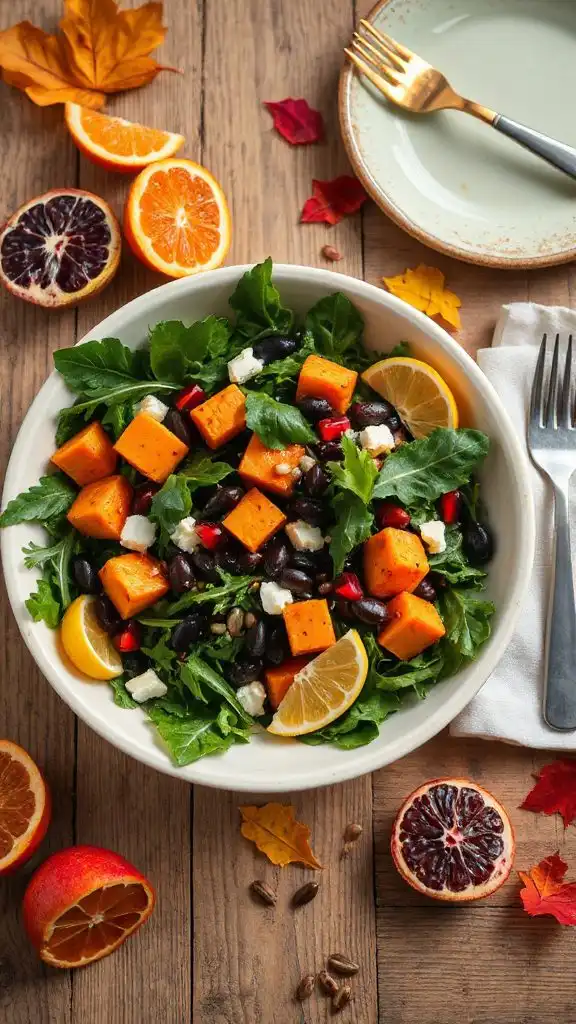 nutritious roasted sweet potato salad