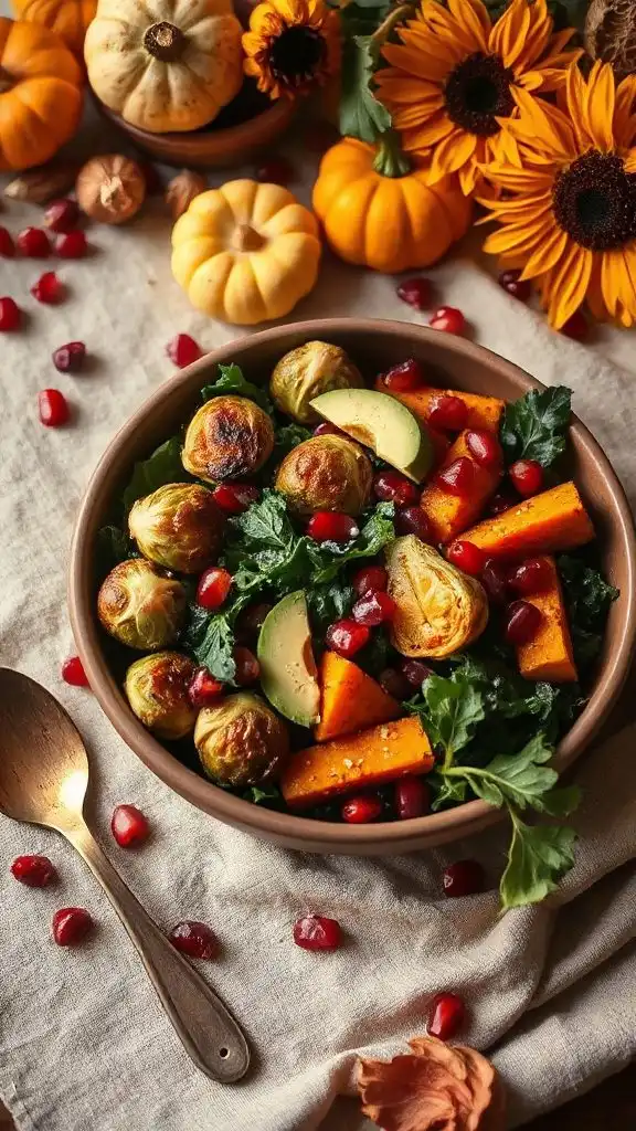 nutritious roasted vegetable bowl