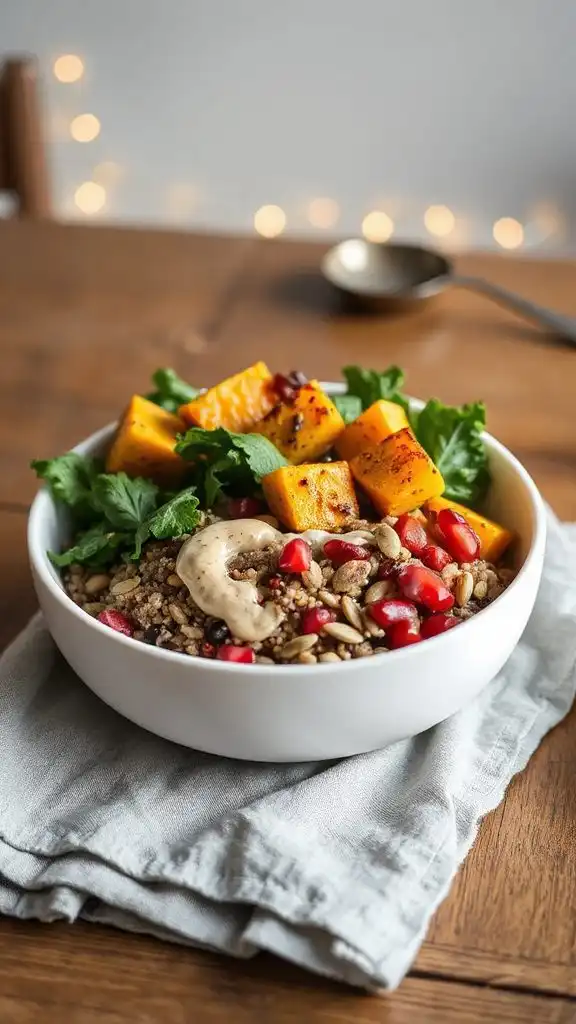 nutritious roasted vegetable quinoa