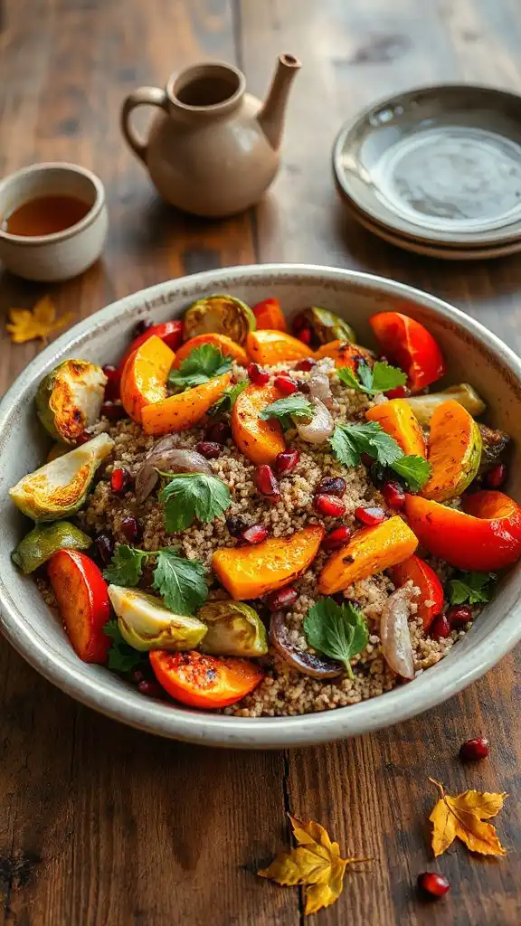 nutritious roasted vegetable salad