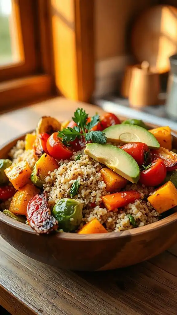 nutritious roasted vegetable salad