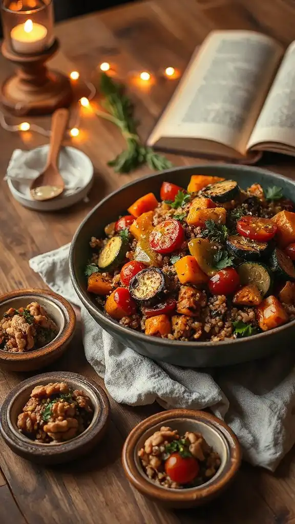 nutritious roasted vegetable salad