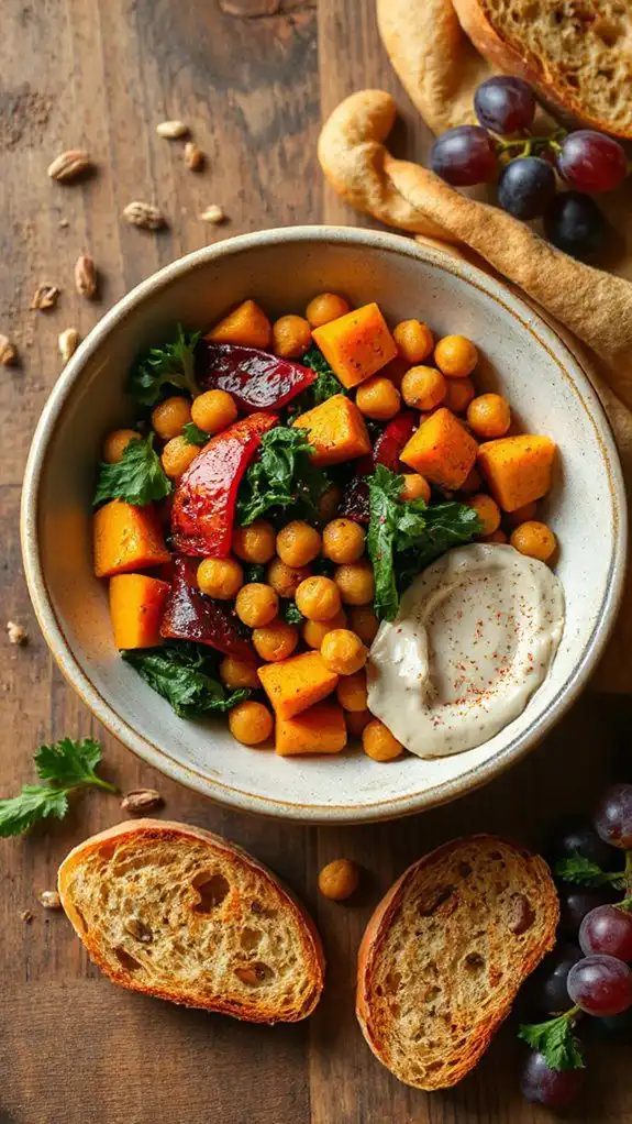 nutritious roasted veggie bowl nutritious roasted veggie bowl
