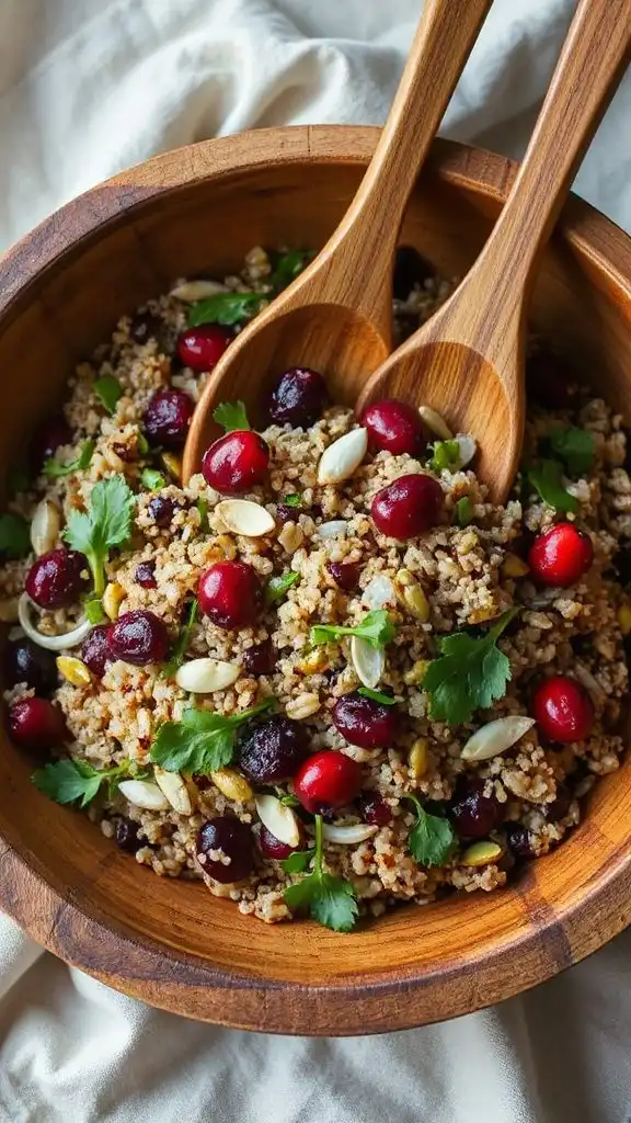 nutritious salad mixing ingredients