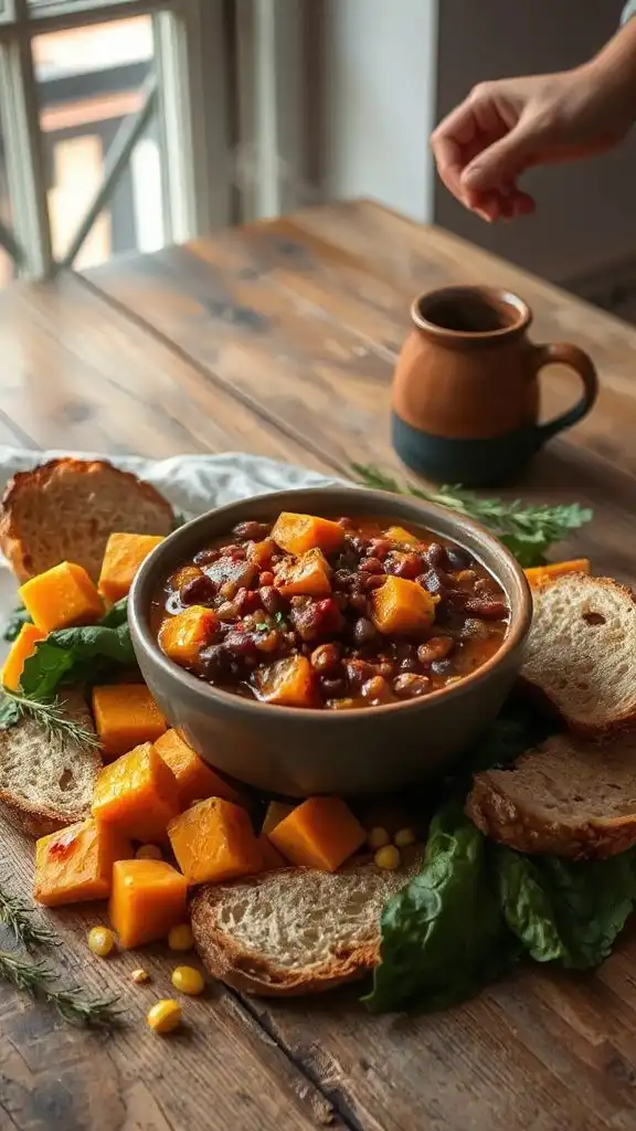 nutritious smoky lentil stew