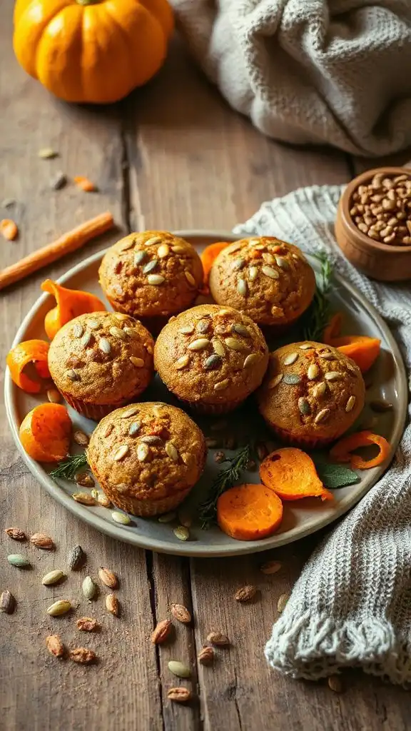nutritious spiced carrot muffins