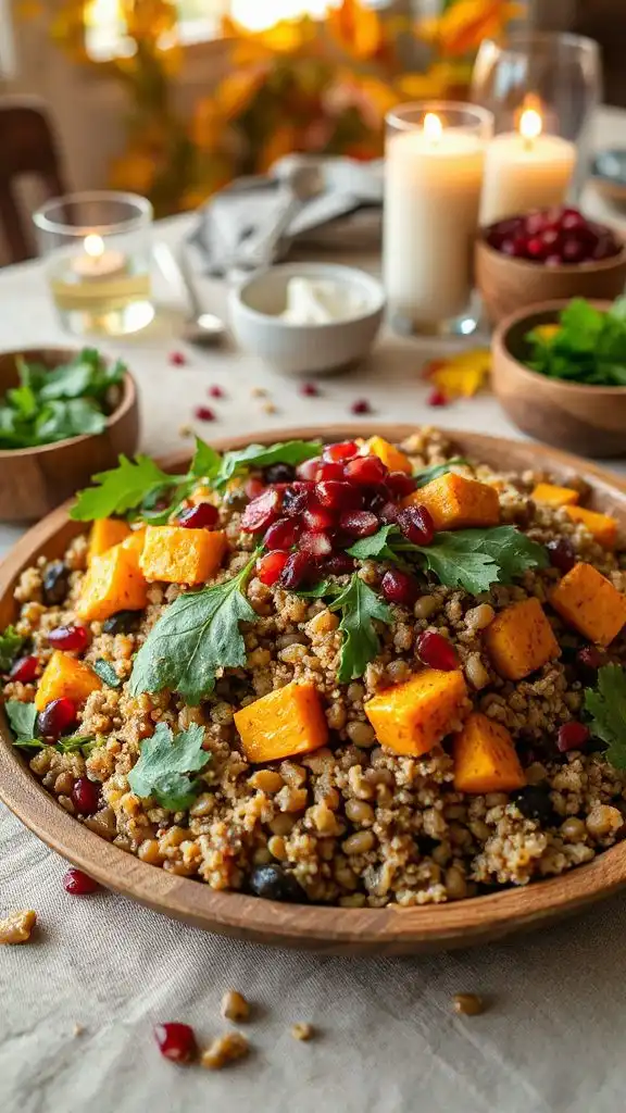nutritious spiced lentil salad