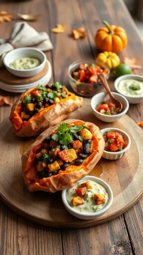 nutritious stuffed sweet potatoes