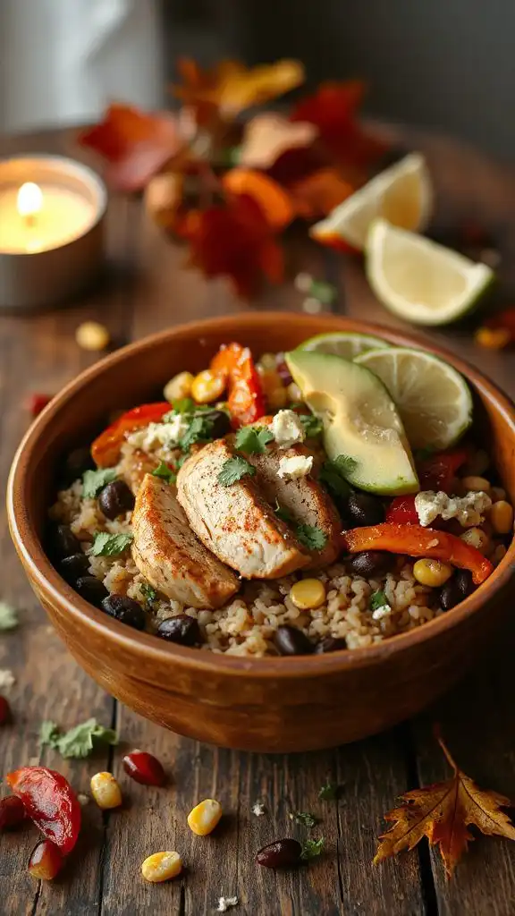 nutritious turkey bean bowl