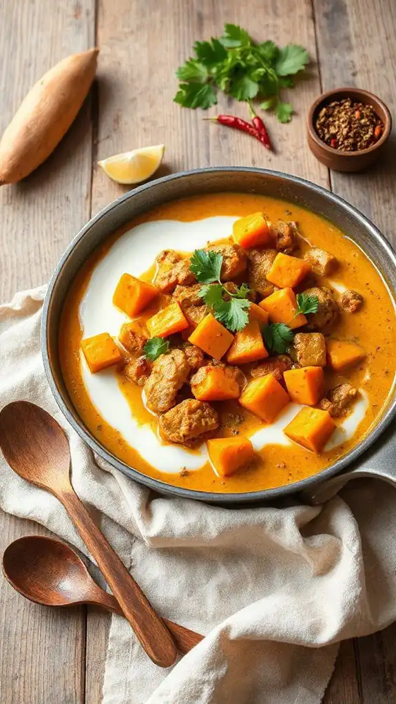 nutritious turkey sweet potato curry