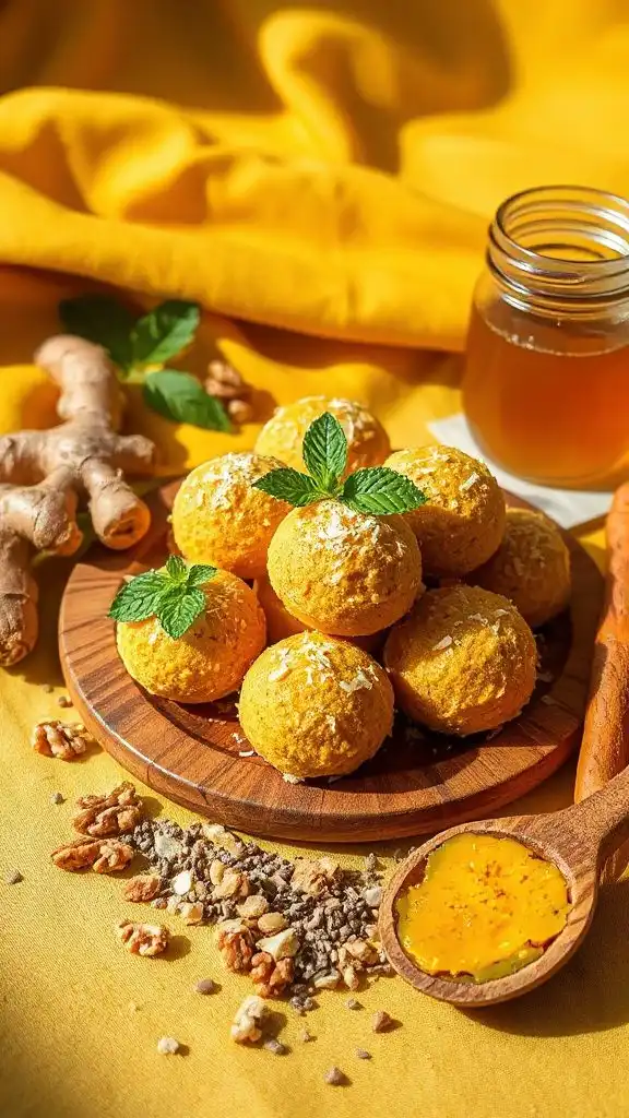 nutritious turmeric coconut snacks