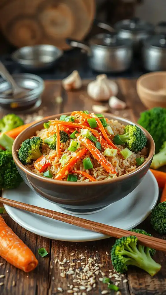 nutritious vegetable fried rice