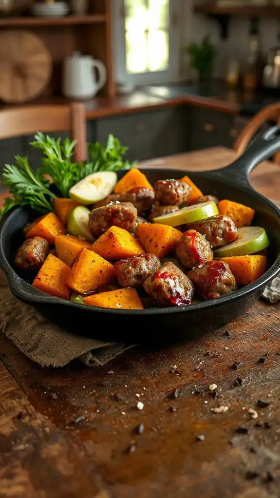 nutritious vegetarian skillet dish