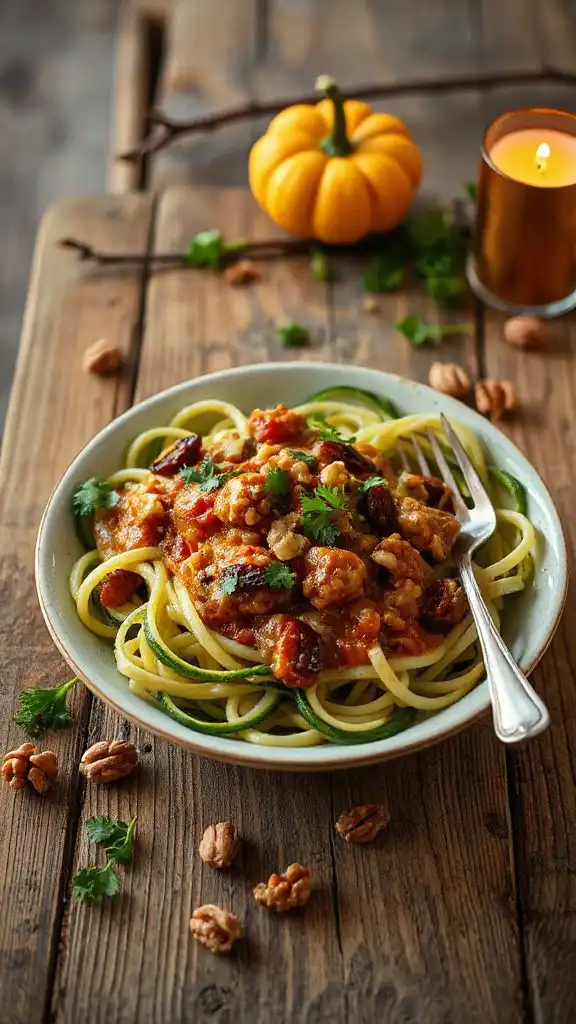 nutritious walnut bolognese dish