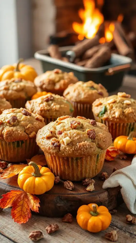 nutritious zucchini nut muffins