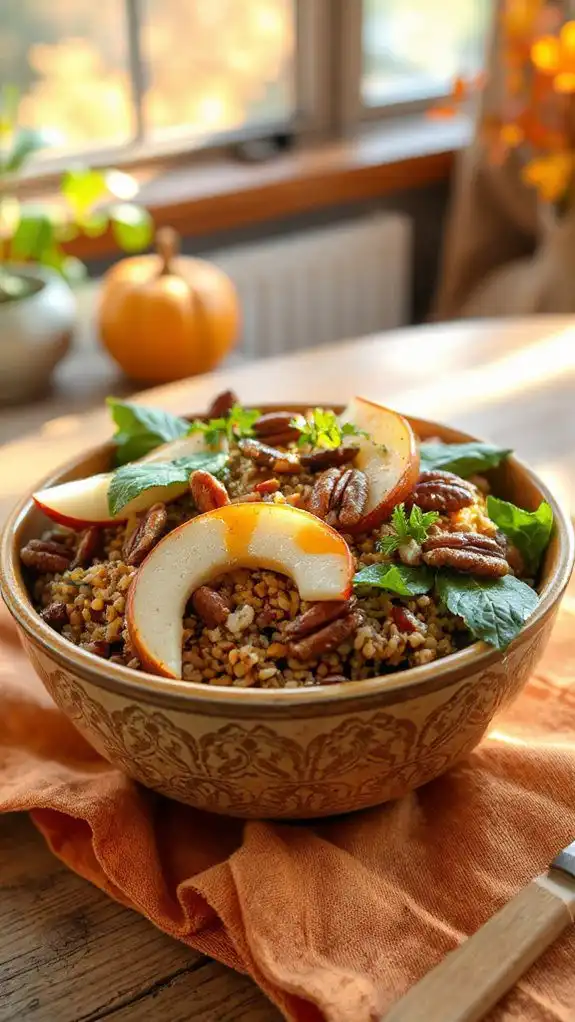 nutty amaranth pear salad