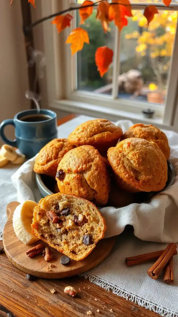nutty banana muffins recipe