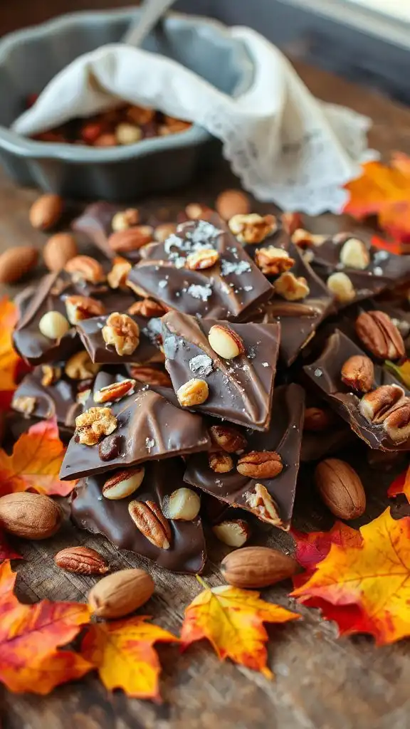 nutty chocolate autumn treat