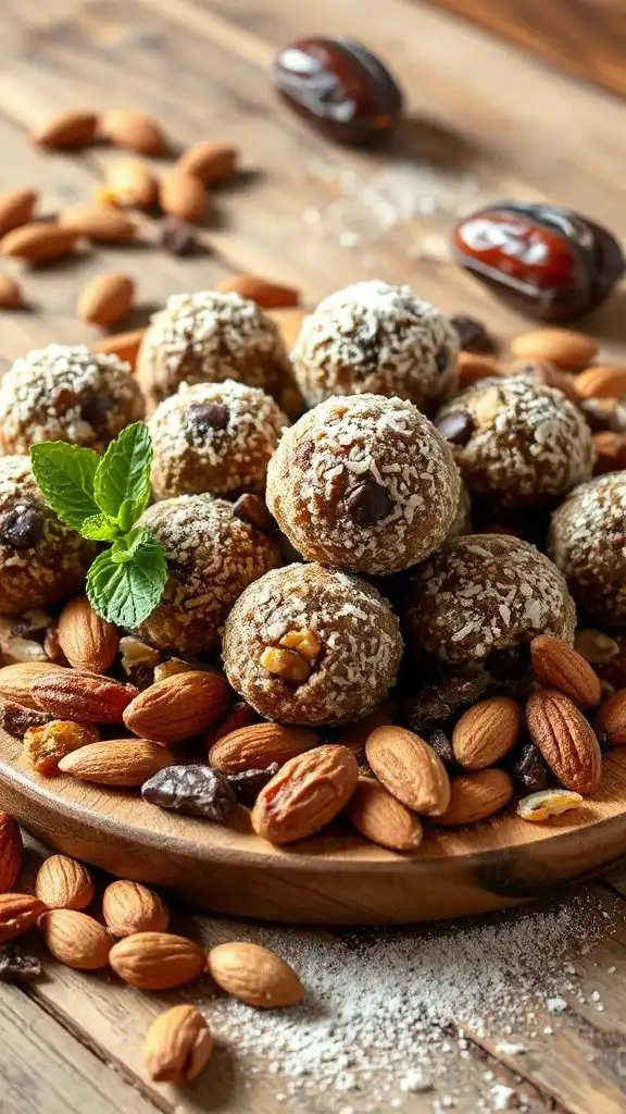 nutty chocolate energy balls