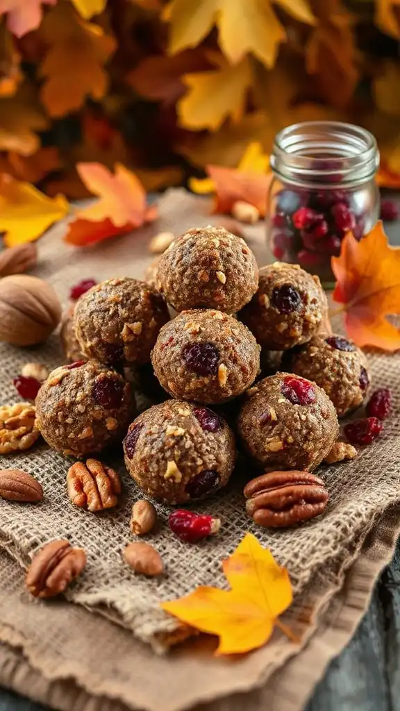 nutty cranberry energy bites