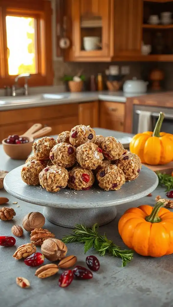 nutty cranberry energy snacks