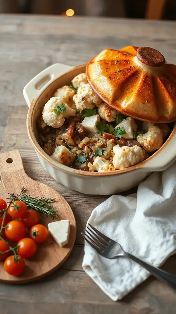 nutty creamy vegetable casserole