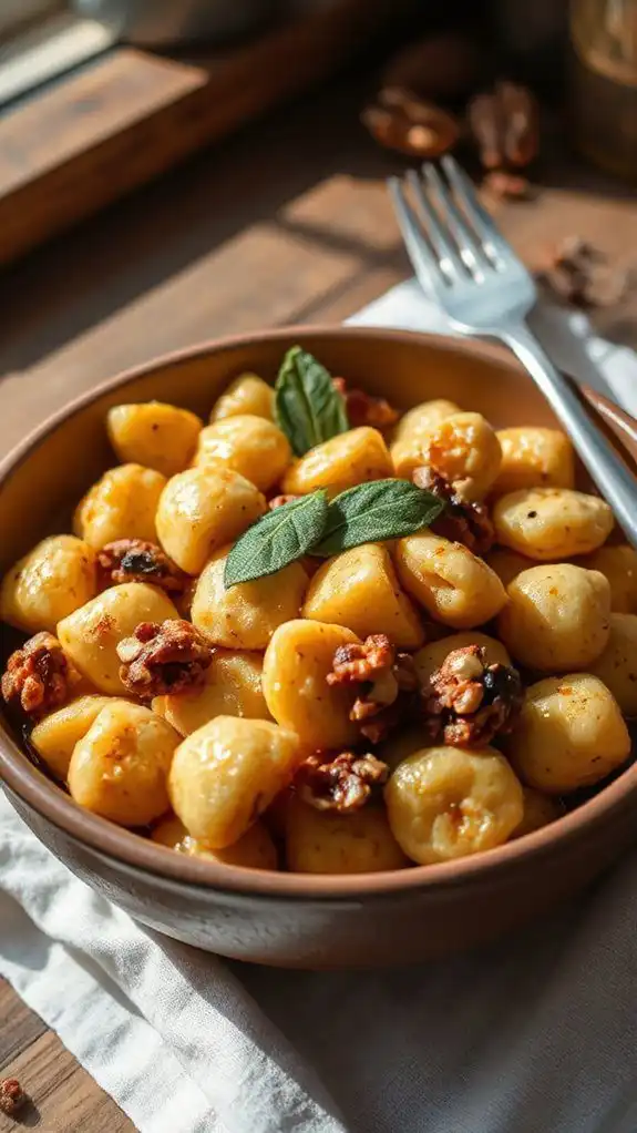 nutty elegant gnocchi dish