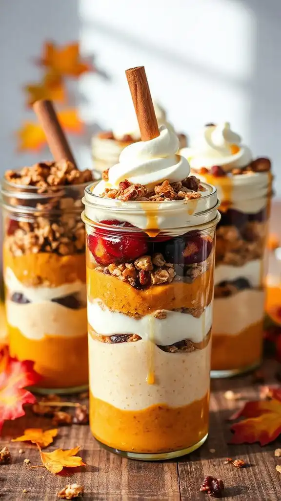 nutty fall dessert parfaits