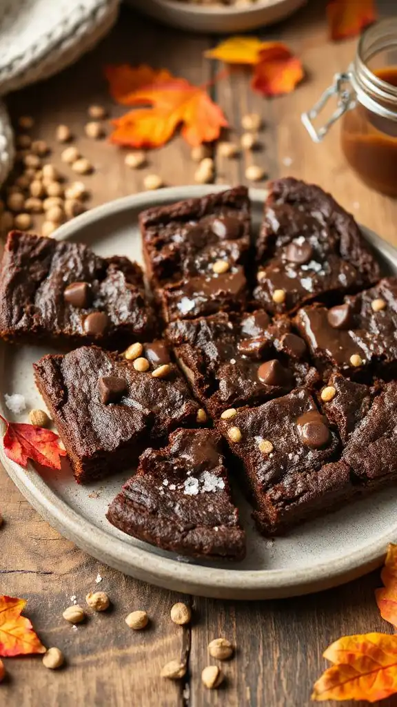 nutty gluten free chocolate brownies