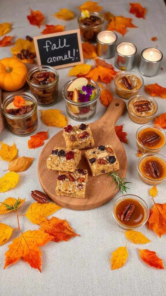 nutty harvest trail mix bars