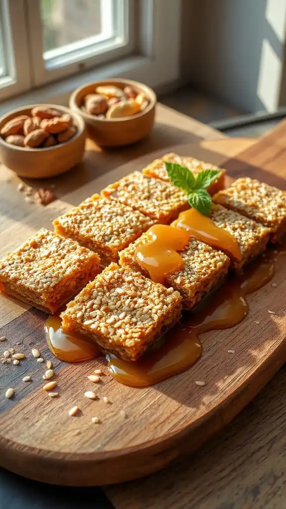 nutty honey energy bars