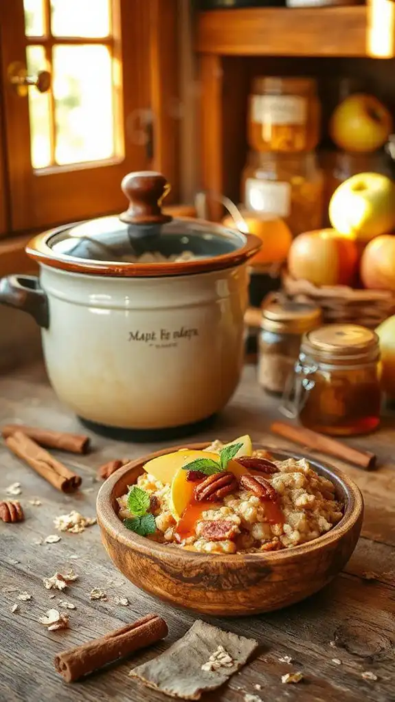 nutty maple apple oatmeal recipe