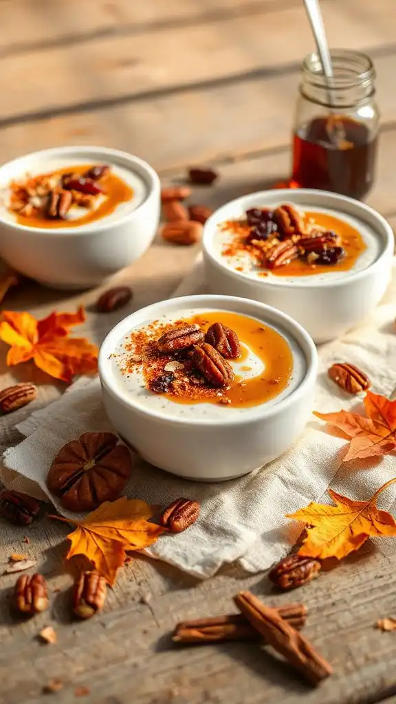nutty maple chia pudding