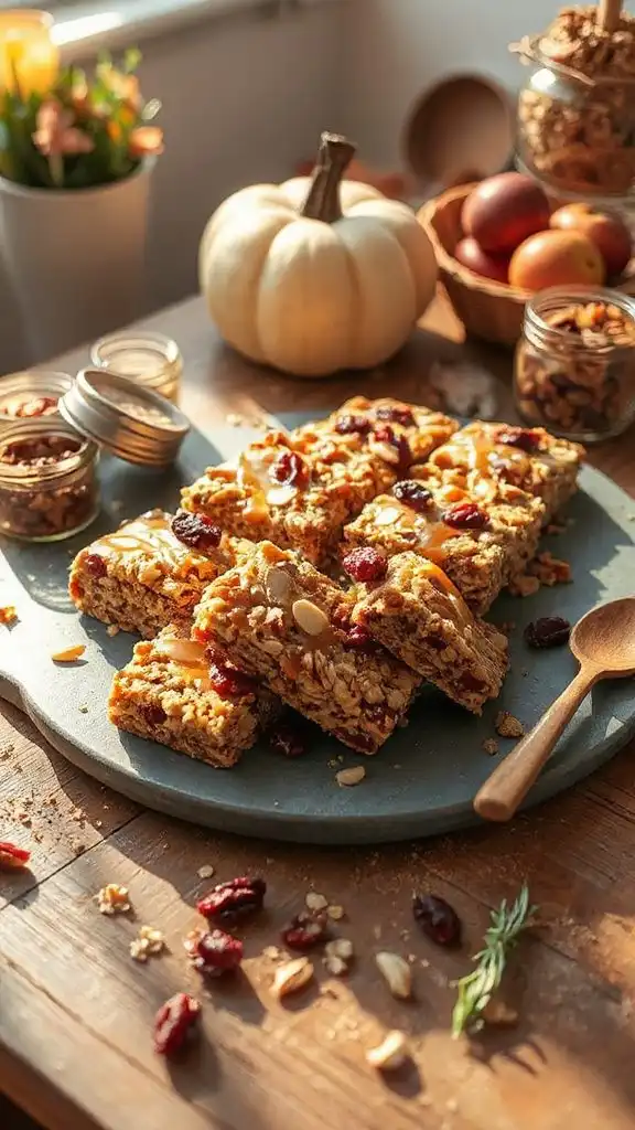 nutty maple granola bars