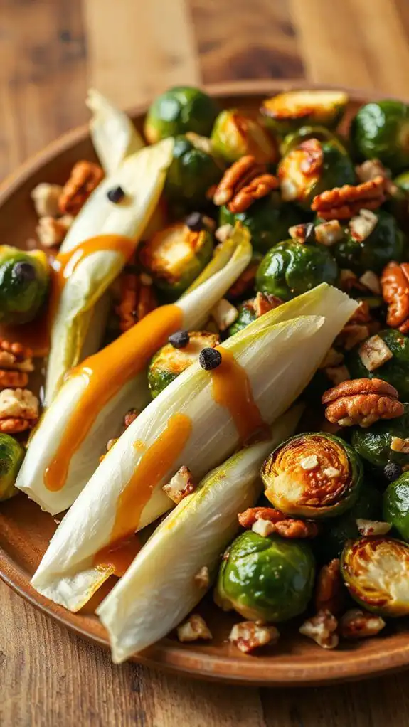 nutty maple roasted vegetable side