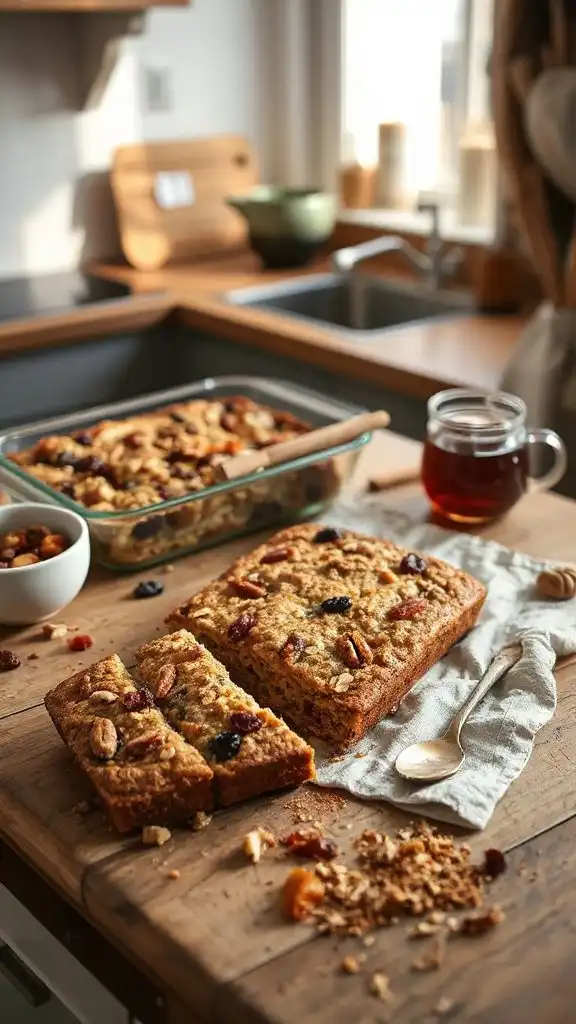 nutty oatmeal breakfast bake