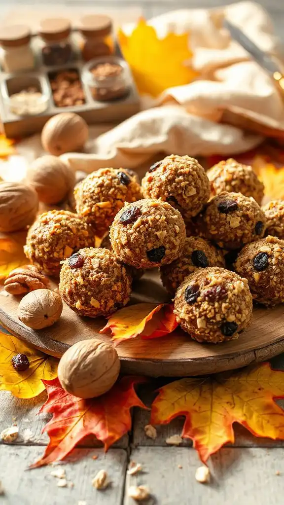 nutty oatmeal raisin energy bites