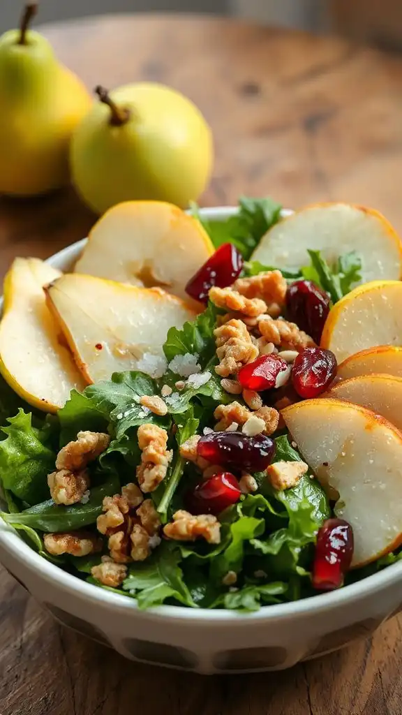nutty pear harvest salad nutty pear harvest salad