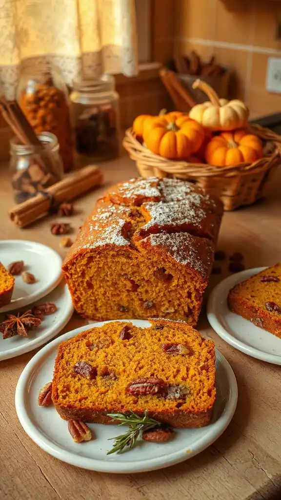 nutty pumpkin bread recipe