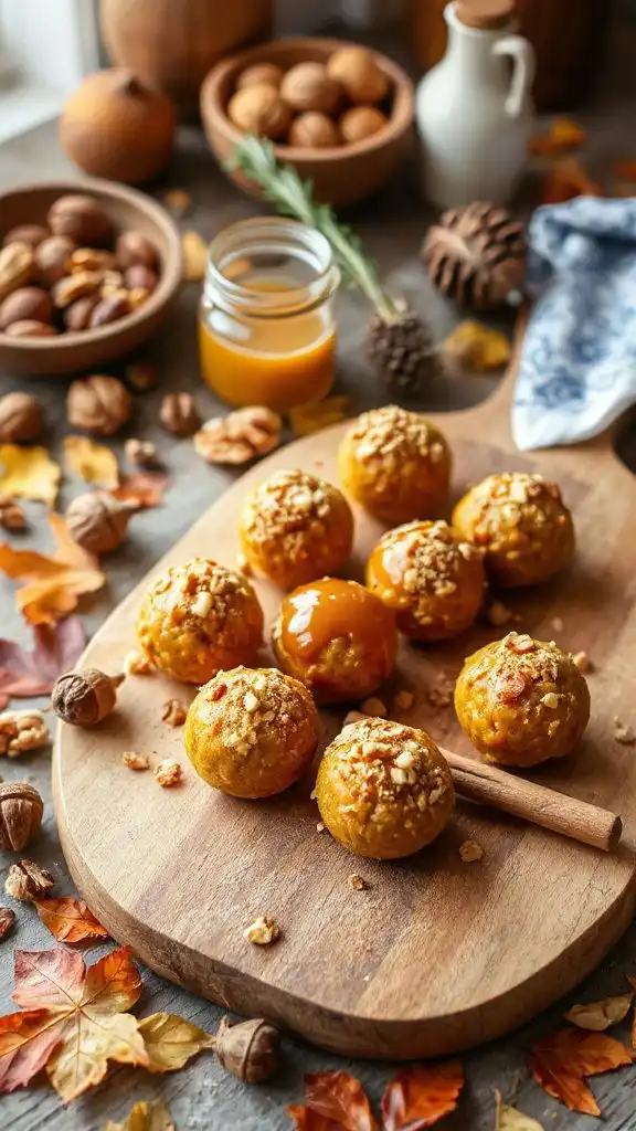 nutty pumpkin energy bites