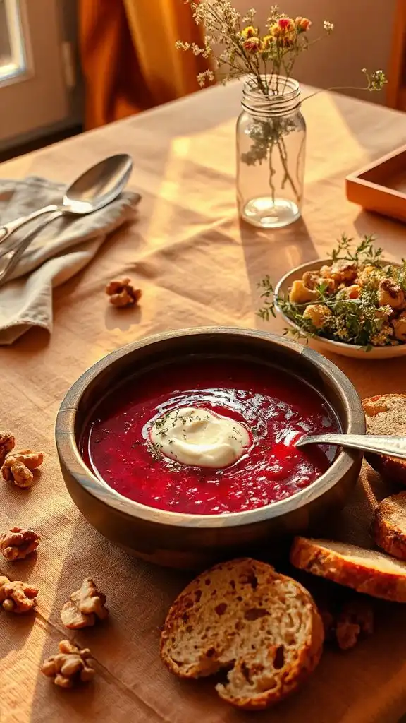 nutty roasted beet soup nutty roasted beet soup