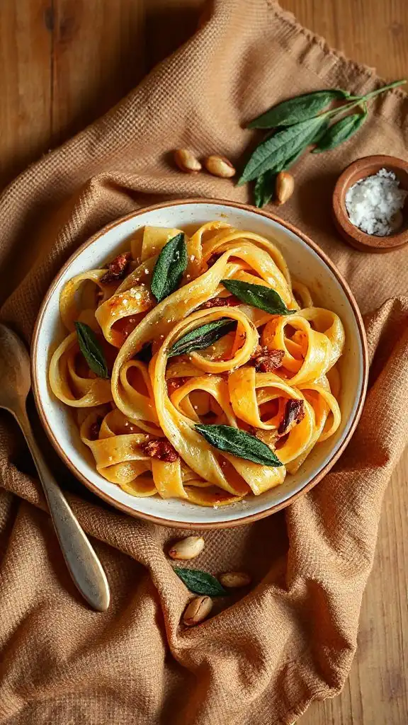 nutty sage brown butter pasta
