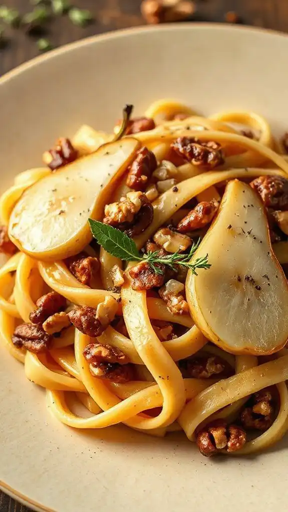 nutty sweet savory pasta
