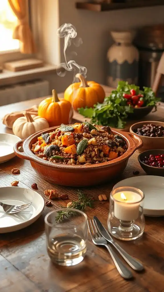 nutty wild rice casserole