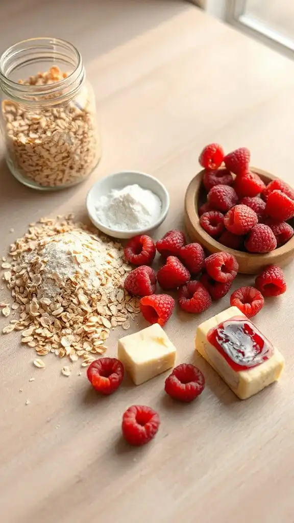 oat crusted raspberry bars recipe